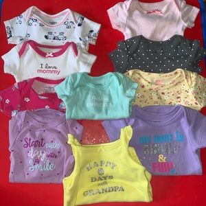 Newborn baby girl clothes lot